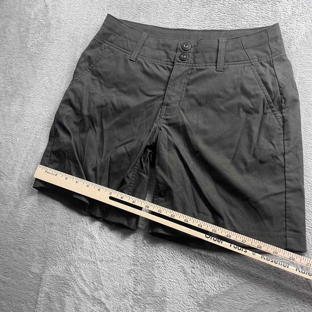 Prana‎ Halle Shorts Womens 6 Charcoal Grey Stretch Hiking Outdoor Cargo